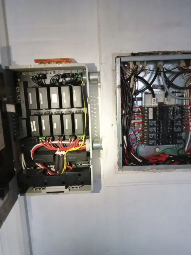 Electrical panel upgrade completed for Security Camera Wiring in North Branford